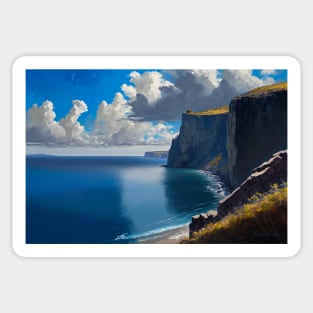 Ocean View Home Decor Greece Cliffs "Aegean Air" Sticker